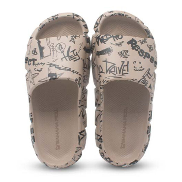 Kai Supreme Unisex Slides - Beige - Image 2