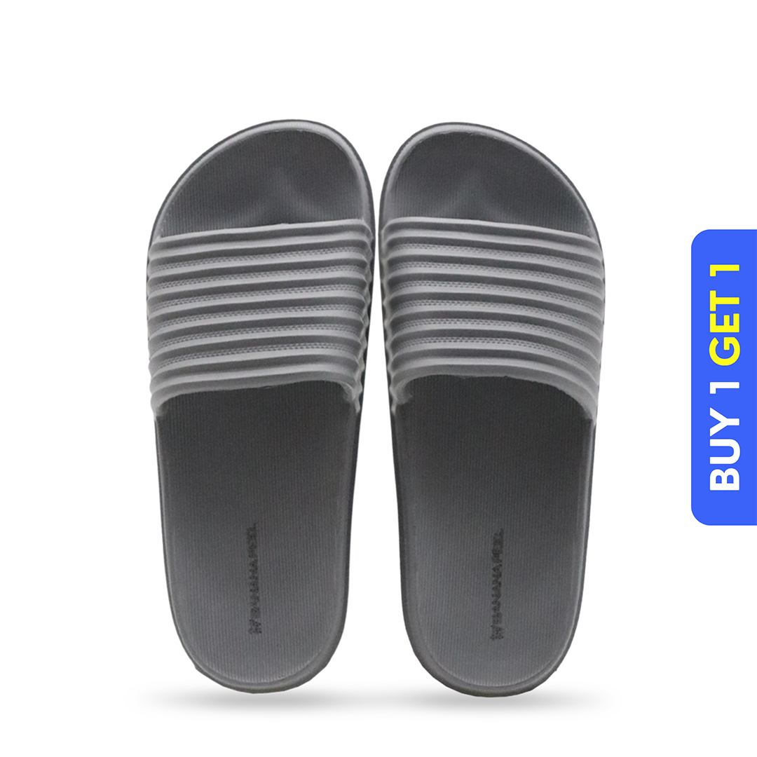 Kizuna Unisex Slides - River Stone - Image 2