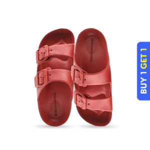 Hinata Kids Unisex Slides -  Red Clay